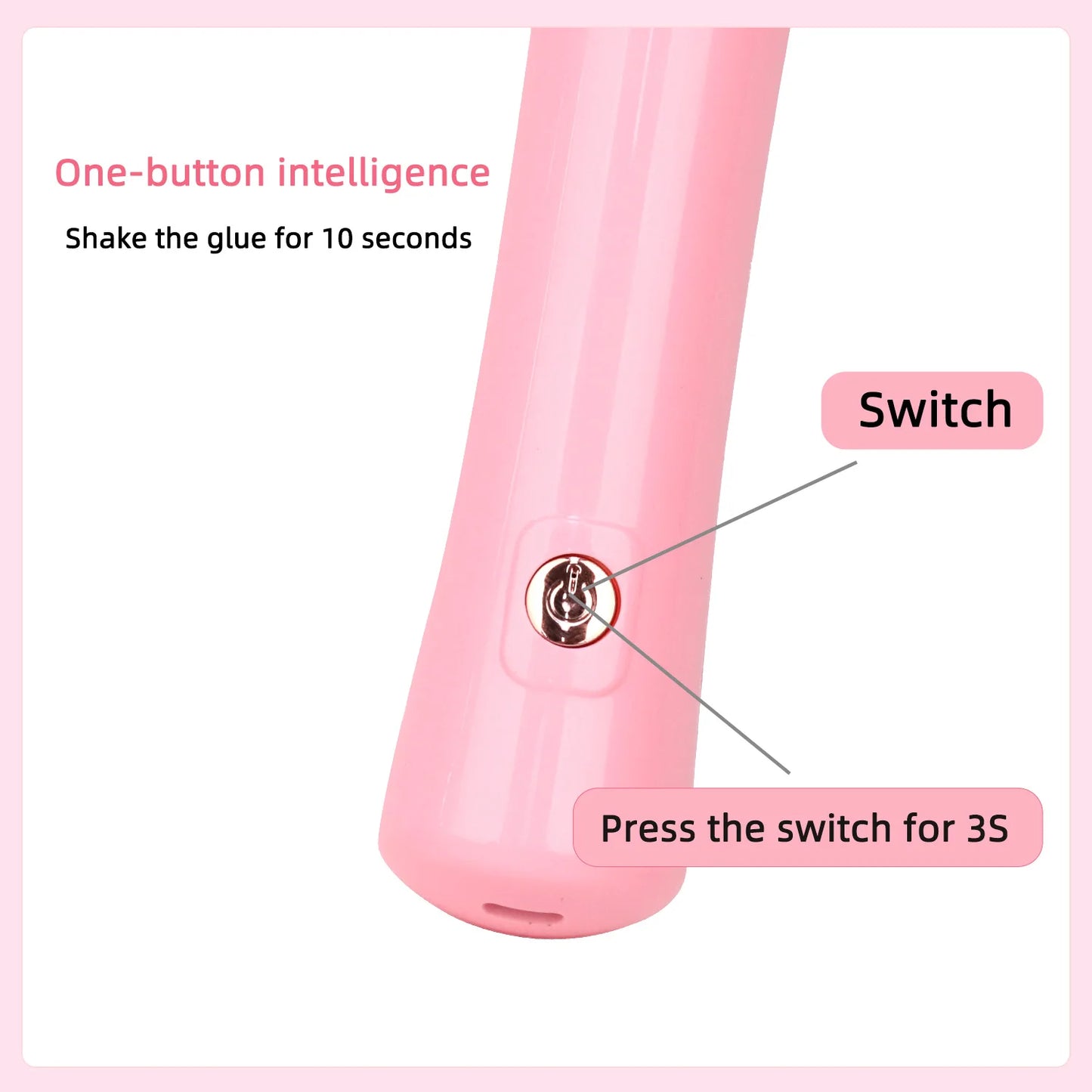 GST-Shop - Agitateur Électrique pour Colle à Cils – Mélange Parfait & Application Optimale
